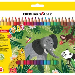 Eberhard Faber Driekantige Jumbo Kleurpotloden 24 Stuks
