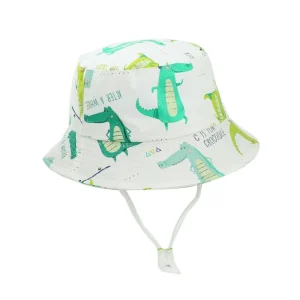 Zonnehoedje met Krokodil Print