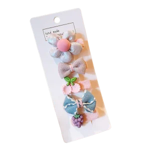 Set Haarclips 5 stuks 'Fruit'