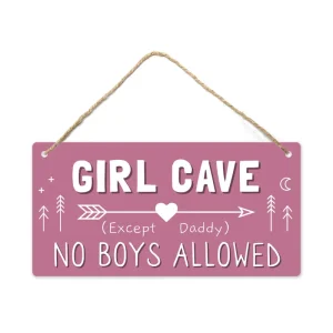 'Girl Cave' Bordje (2 stijlen)
