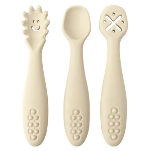 3-delig Siliconen Bestekje 'Zand'