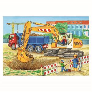 Ravensburger Puzzel Bouwplaats en Boerderij 2×12 Stukjes