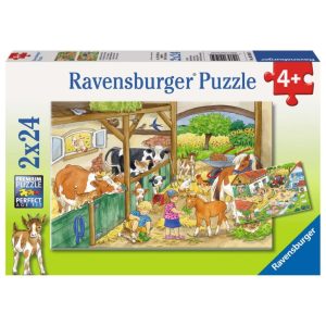 Ravensburger Puzzel Vrolijk Boerderijleven 2×24 Stukjes