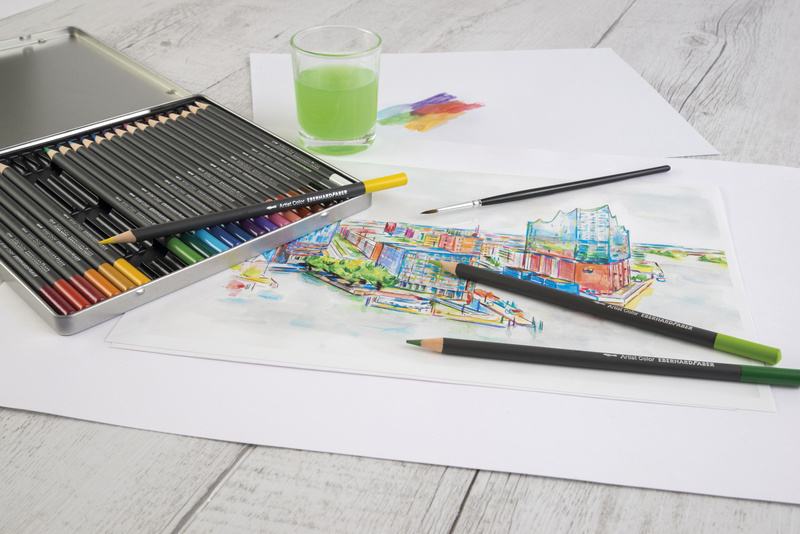 Eberhard Faber EF-516025 Aquarelpotlood Metalen Etui A 24 Stuks - Afbeelding 4