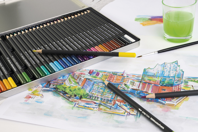 Eberhard Faber EF-516025 Aquarelpotlood Metalen Etui A 24 Stuks - Afbeelding 5