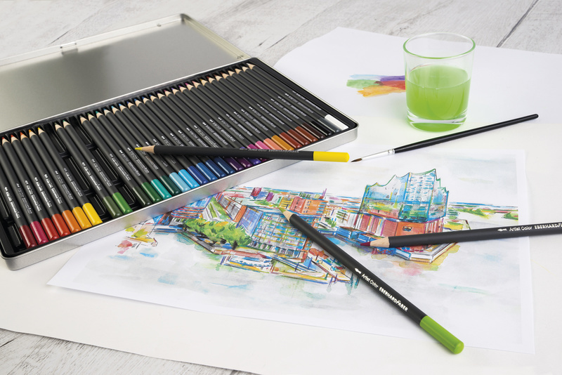 Eberhard Faber EF-516025 Aquarelpotlood Metalen Etui A 24 Stuks - Afbeelding 6