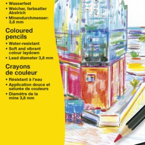 Eberhard Faber EF-516112 Kleurpotloden Metaaletui 12 Stuks