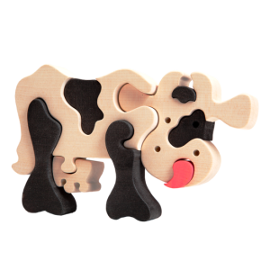 Houten puzzel – Koe