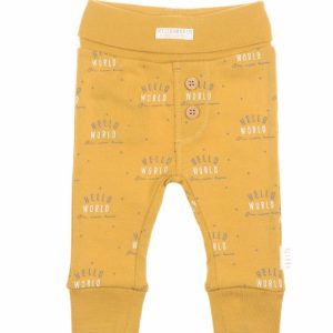 Feetje baby broekje I’m new here print oker
