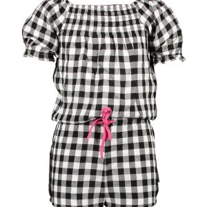 B.Nosy meisjes jumpshort Y103-5651 zwart-wit ruit