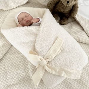 Boho baby wikkeldeken teddy