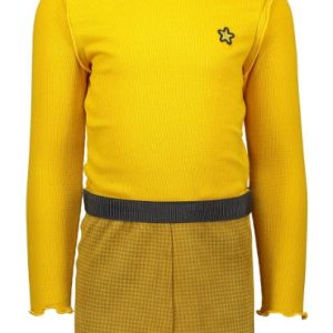 Flo girls oker rollneck pdp dress F908-5824