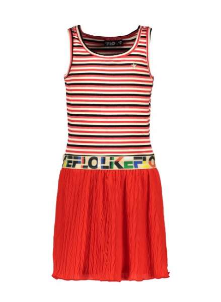 Like Flo meisjes jurk zigzag F004-5812 - Afbeelding 2