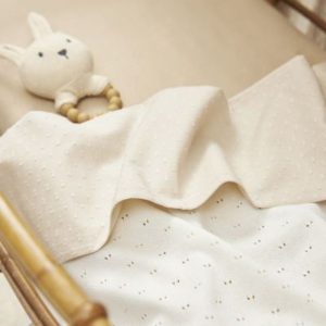 Ledikantdeken Off white Meyco