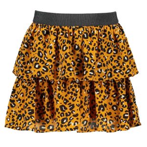 Like Flo girls oker panther smock skirt F902-5720 110-164
