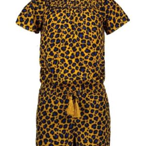 Like Flo meisjes jumpsuit oker F003-5010