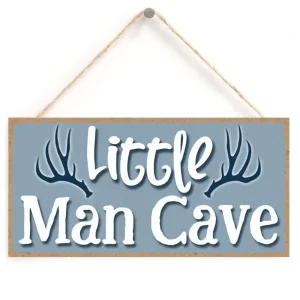 'Little Man Cave' Bordje - Gewei