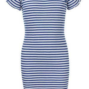 Looxs little jurk 2112-7854 blauw-wit streep