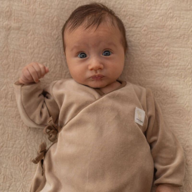 Velvet babypakje omslag beige - Afbeelding 5