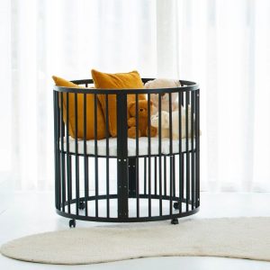 Ronde baby box zwart